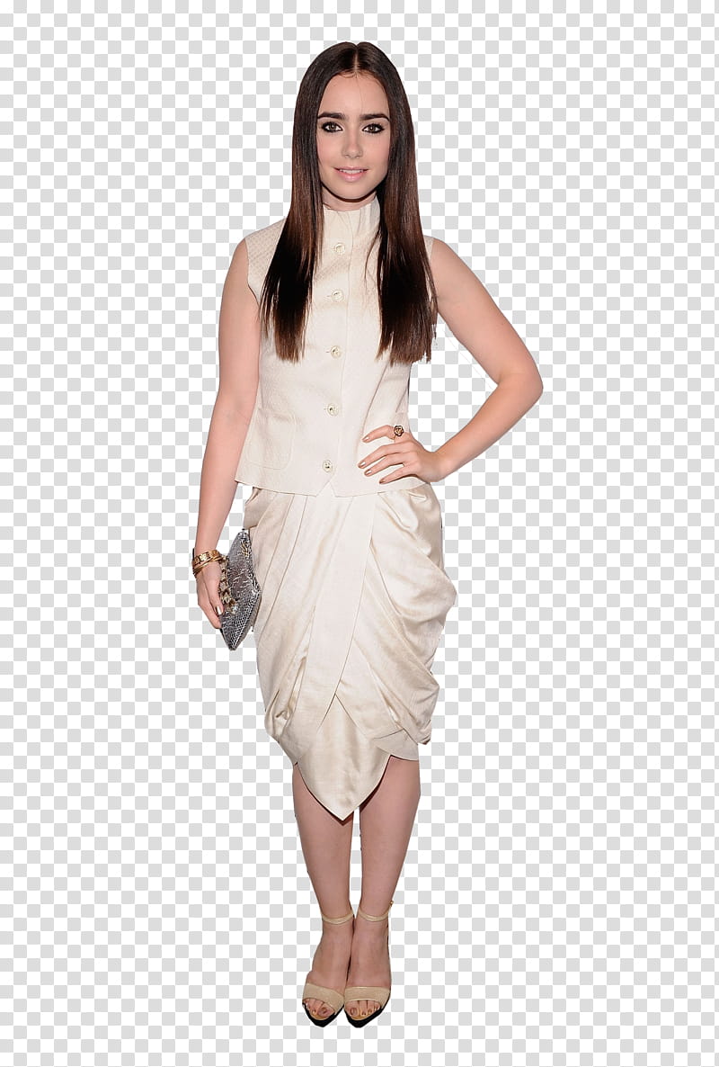 Lily Collins transparent background PNG clipart