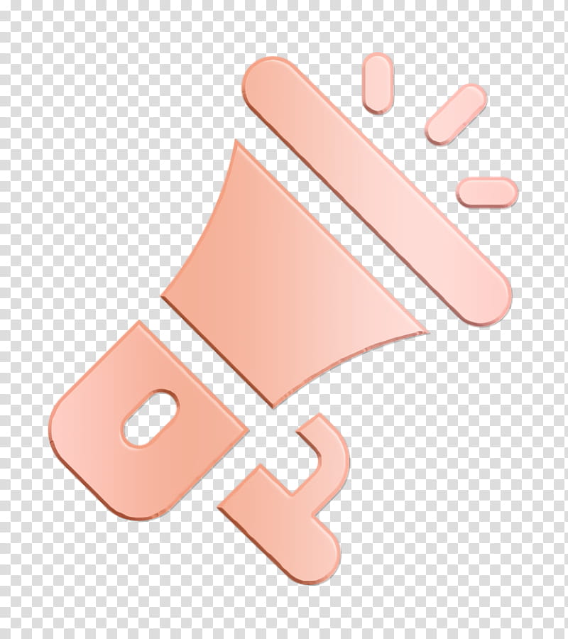 Event agency icon Speaker icon Megaphone icon, Pink, Finger, Hand, Material Property, Peach, Thumb, Nail transparent background PNG clipart