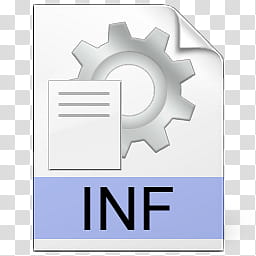 System FileTypes, INF settings illustration transparent background PNG clipart