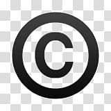 round black and white letter C icon transparent background PNG clipart