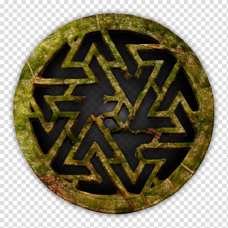 RPG Map Elements , round gold-colored emblem illustration transparent background PNG clipart