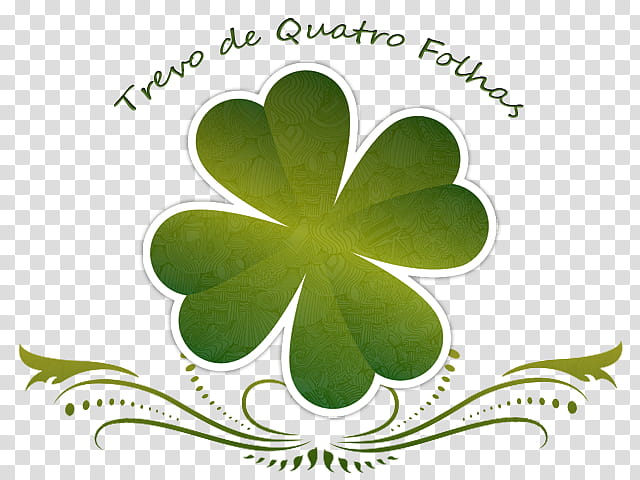 Green Day Logo, Fourleaf Clover, Luck, Floral Design, Shamrock, Symbol, Plant, Flower transparent background PNG clipart