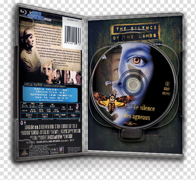 DvD Case Icon Special , Le Silence des Agneaux DvD Case Open transparent background PNG clipart