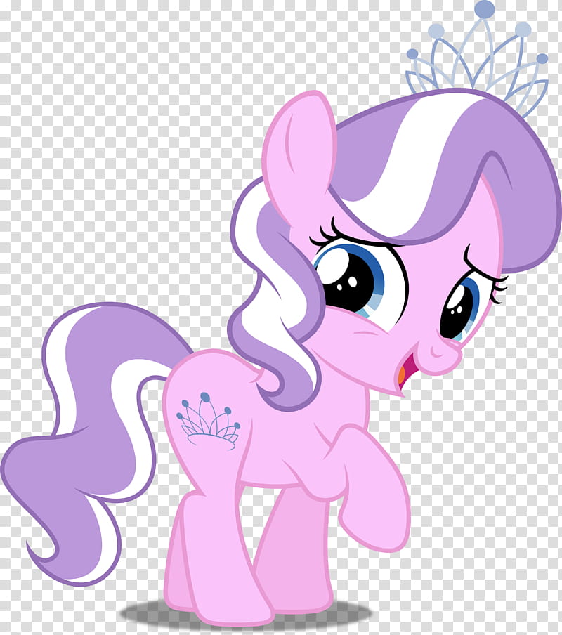 Diamond Tiara, purple My Little Pony character transparent background PNG clipart
