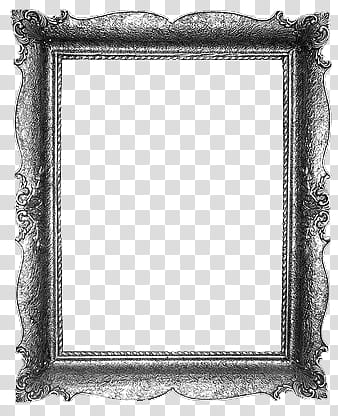 gray sketch of frame transparent background PNG clipart