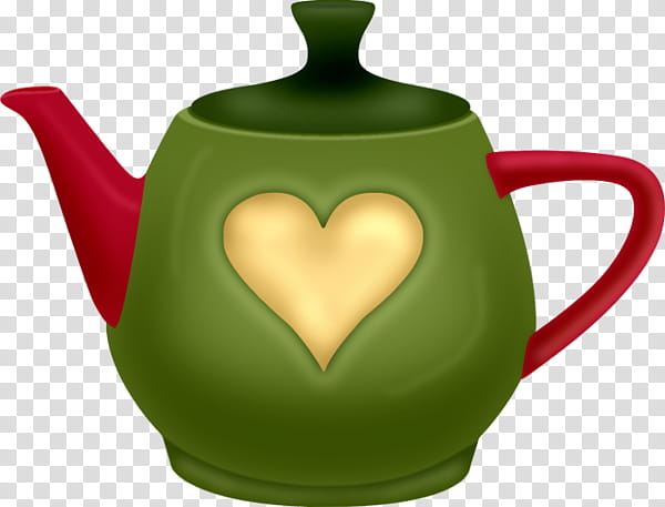 Green Tea, Teapot, Kettle, Jug, Lid, Mug, Red, Creativity transparent background PNG clipart