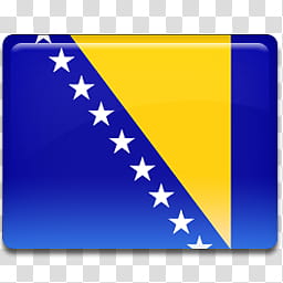 All in One Country Flag Icon, Bosnian-Flag- transparent background PNG clipart
