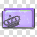 Royalty Folders, purple and gray crown folder illustration transparent background PNG clipart