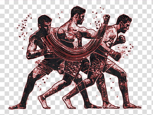 art , man performing shadow boxing transparent background PNG clipart