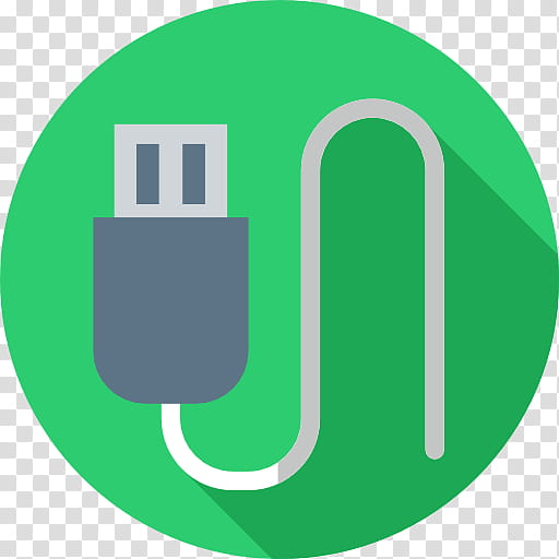 Usb Icon, Electrical Cable, Electrical Connector, Computer Port, Headphones, Computer Program, Share Icon, Green transparent background PNG clipart