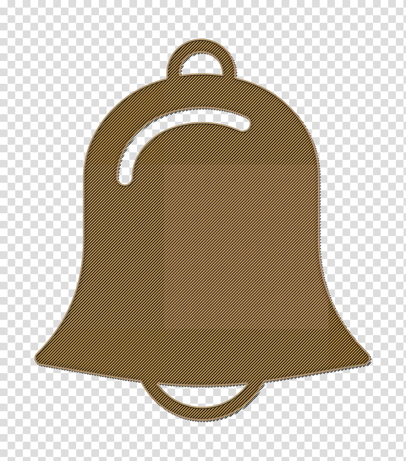 Bell icon Alarm icon Essential Compilation icon, Brown, Beige transparent background PNG clipart