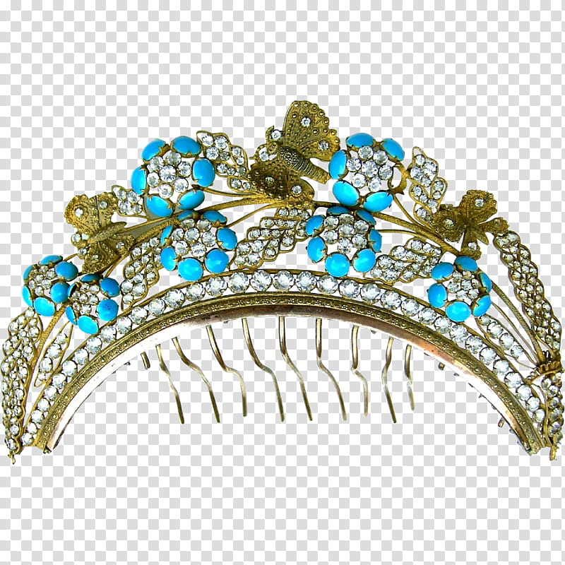 Cartoon Crown, Headpiece, Turquoise, Jewellery, Body Jewellery, Hair Accessory, Tiara, Headgear transparent background PNG clipart
