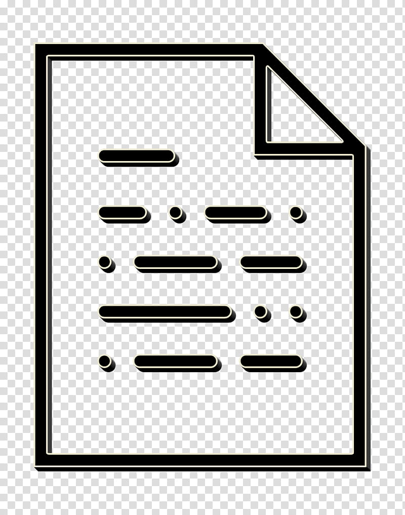 Document icon Essential Set icon, Text, Line, Rectangle, Square transparent background PNG clipart