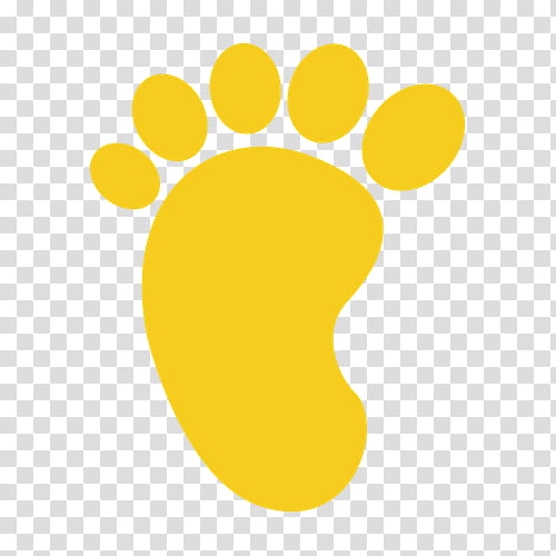 Footprint, Logo, Silhouette, Nail, Yellow, Paw, Circle transparent background PNG clipart
