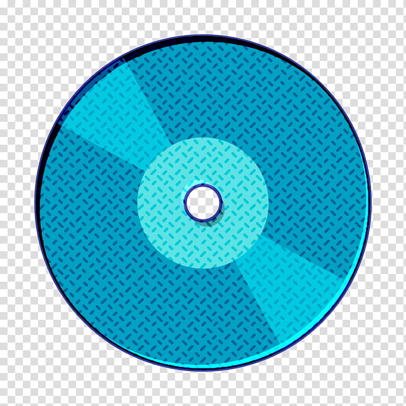Music icon Essential icon Compact disc icon, Aqua, Turquoise, Circle, Data Storage Device, Technology, Electronic Device, Cd transparent background PNG clipart