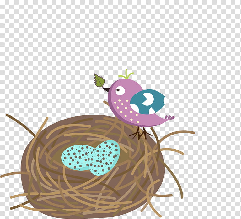 Easter Egg, Bird, Nest, Bird Nest, Cartoon, Swallow, Common Cuckoo, Drawing transparent background PNG clipart