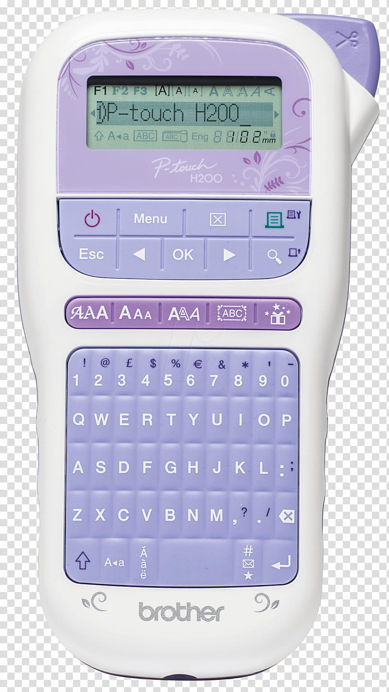 Purple Ribbon, Brother Ql1100 Label Printer, Label Makers, Printing, Brother Ptouch Ptd600vp, Office Supplies, Thermaltransfer Printing, Calculator transparent background PNG clipart