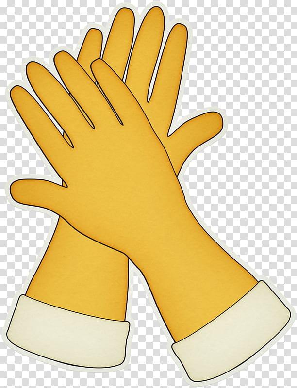 Cleaning Safety Glove, Drawing, Housekeeping, Cleaner, Cartoon, Maid Service, Yellow, Personal Protective Equipment transparent background PNG clipart