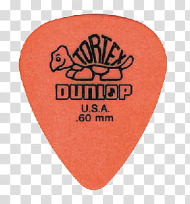 AESTHETIC GRUNGE, orange Tortex Duniop guitar pick transparent background PNG clipart