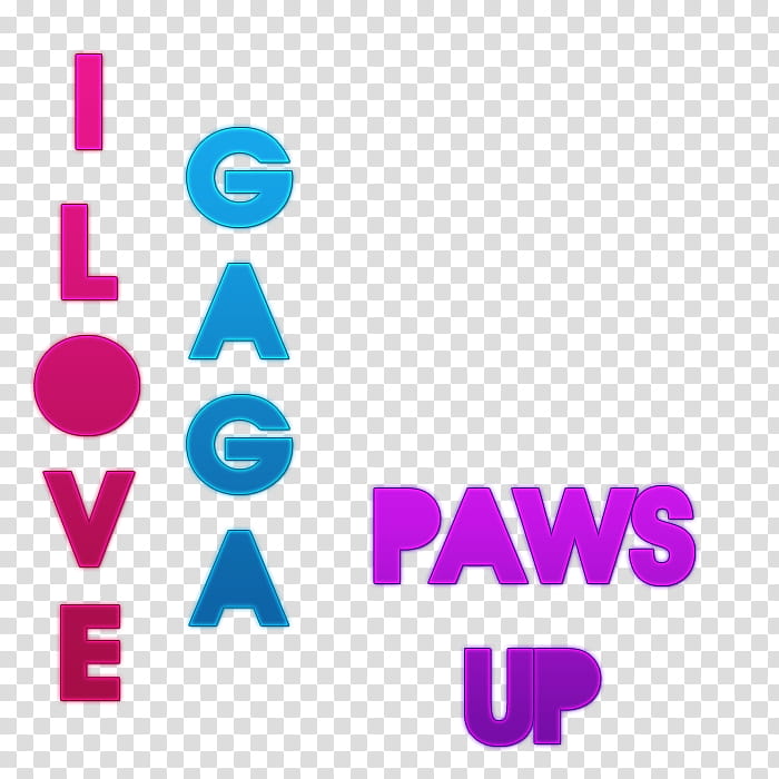 Logo lady gaga paws up transparent background PNG clipart