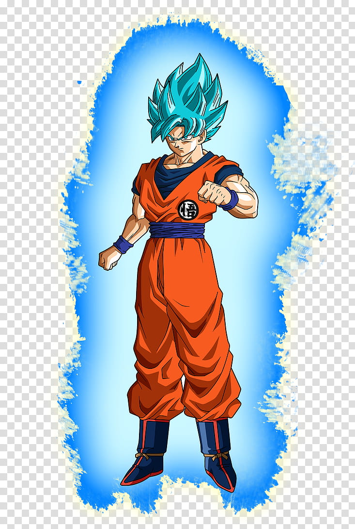 Goku Blue con aura |FacuDibuja transparent background PNG clipart