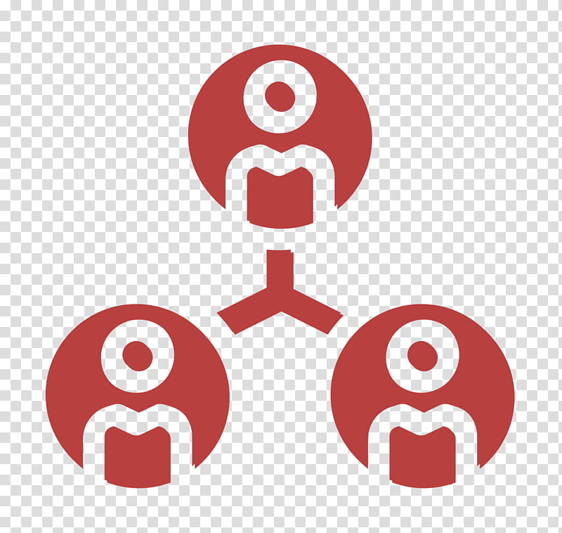Filled Management Elements icon Team icon Collaboration icon, Red, Symbol, Circle, Sign, Logo transparent background PNG clipart