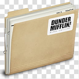 The Office Collection, Dunder Mifflin folder art transparent background PNG clipart