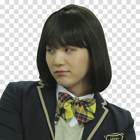 Suga BTS, person wearing black notch lapel suit jacket transparent background PNG clipart