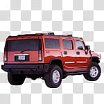Cars icons, hummer, red Hummer SUV transparent background PNG clipart