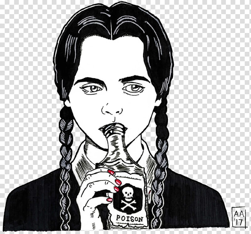Drawing Of Family, Wednesday Addams, Addams FAMILY, Cartoon, Moustache, Winifred Sanderson, Character, Carnival transparent background PNG clipart