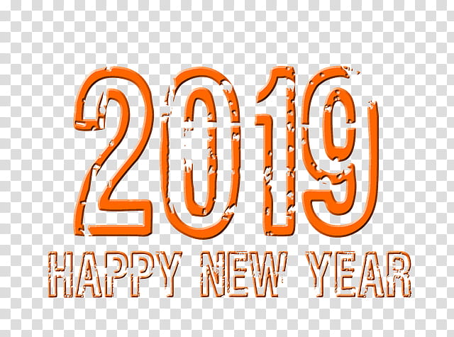 New Year Drawing, World Youth Day 2019, Logo, 2018, Wish, Happiness, Text, Orange transparent background PNG clipart