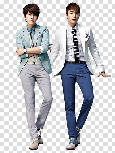 Kyuhyun and Donghae SJ SPAO  render transparent background PNG clipart