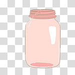 , pink glass canister illustration transparent background PNG clipart