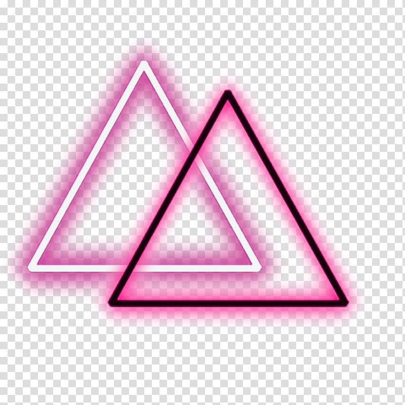 Neon Triangle, Neon Lighting, Editing, Neon Sign, Drawing, Pink, Text, Line  transparent background PNG clipart