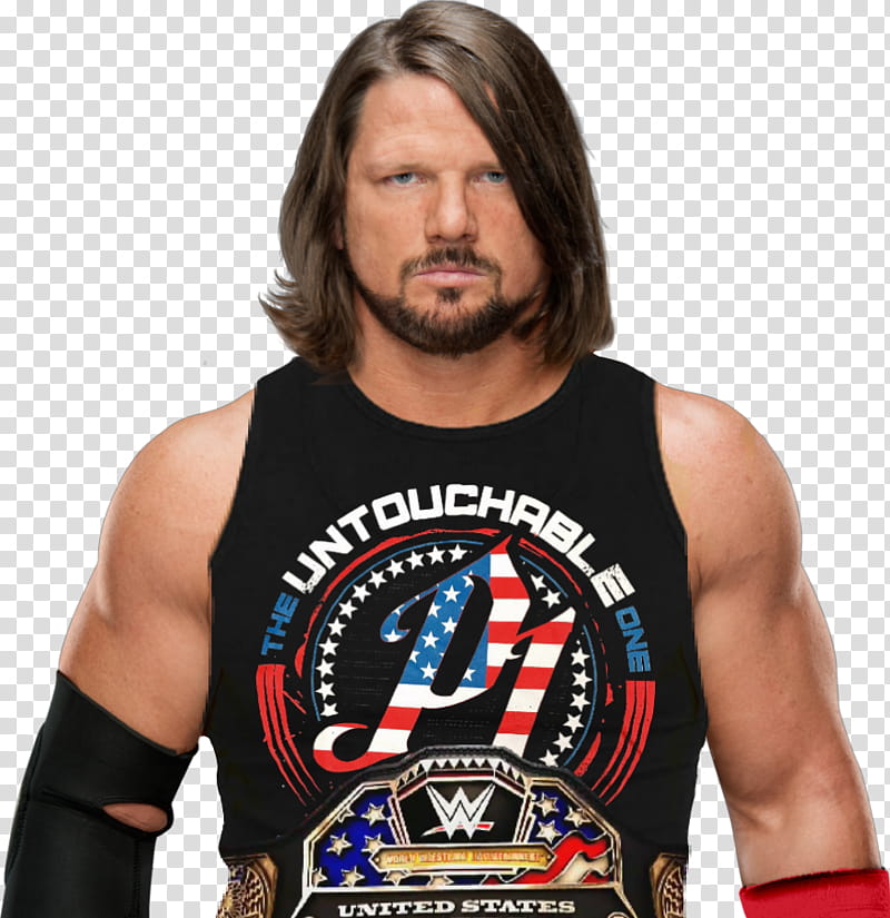 AJ STYLES UNITED STATES CHAMPION  transparent background PNG clipart