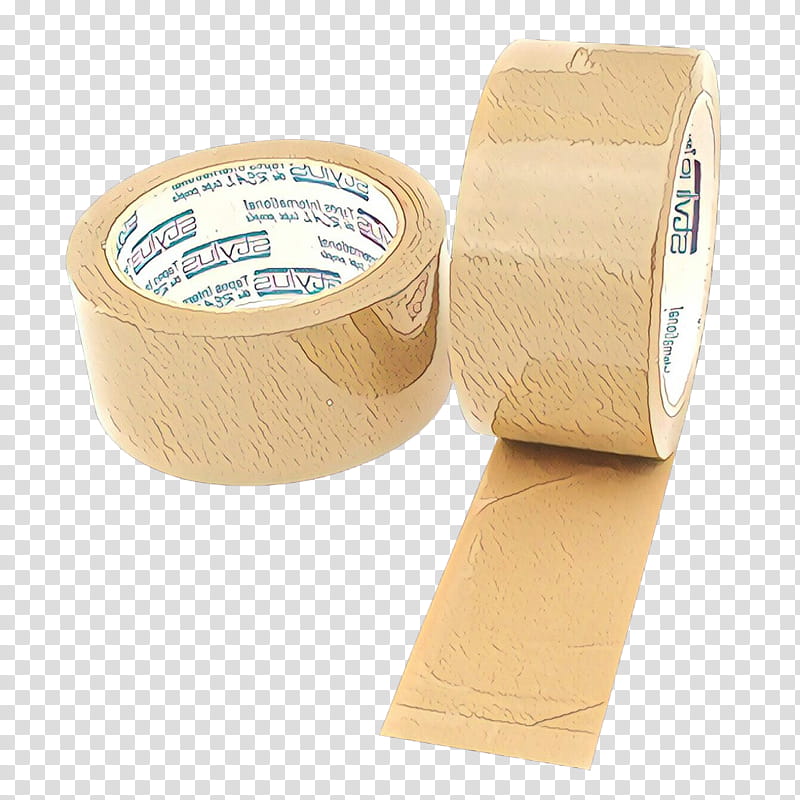 Duct Tape, Adhesive Tape, Boxsealing Tape, Gaffer Tape, Beige, Office Supplies, Label, Packing Materials transparent background PNG clipart