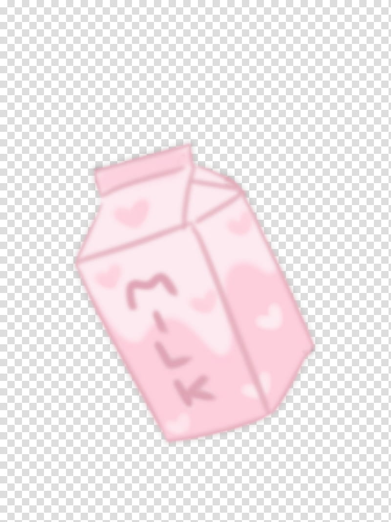 Mochi, pink milk carton illustration transparent background PNG clipart