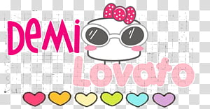 Texto Demi lovato transparent background PNG clipart thumbnail