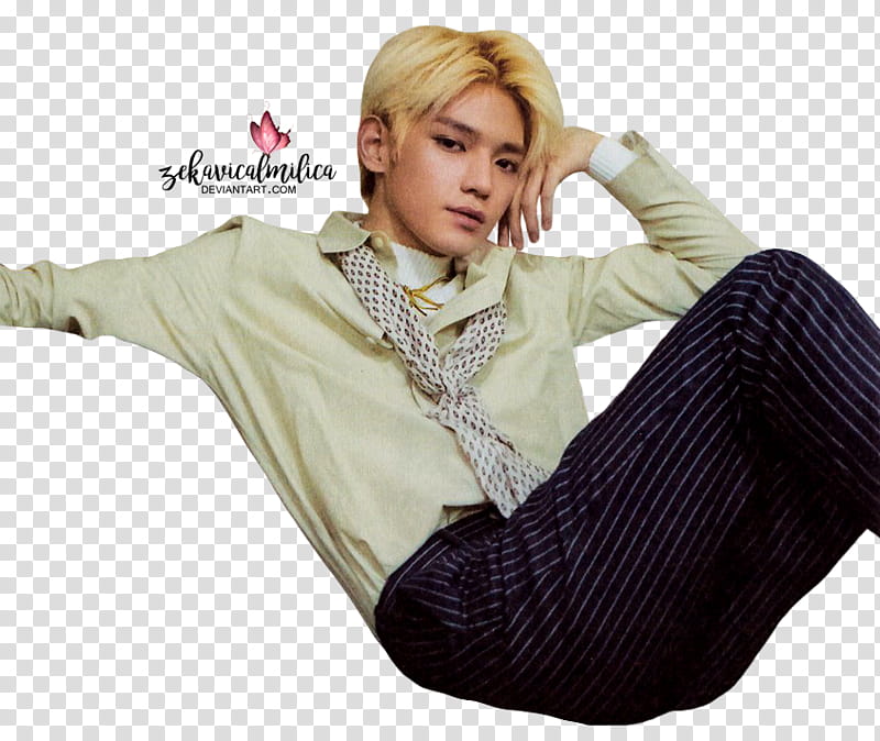 NCT Taeyong  Season Greetings, man wearing white top transparent background PNG clipart