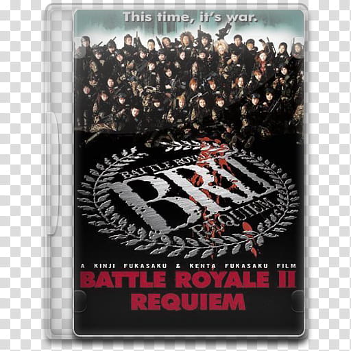 Movie Icon , Battle Royale II, Requiem, Battle Rolaye  Requiem keep case graphic transparent background PNG clipart