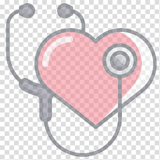 Stethoscope, Pink, Heart, Medical Equipment transparent background PNG clipart