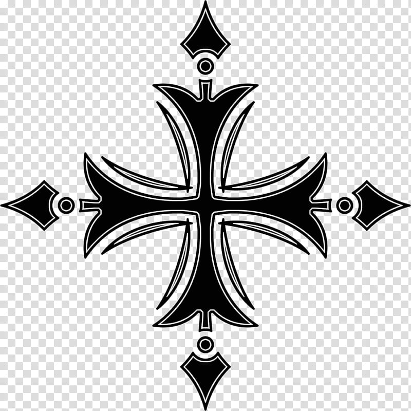 Gothic cross, black cross illustration transparent background PNG clipart