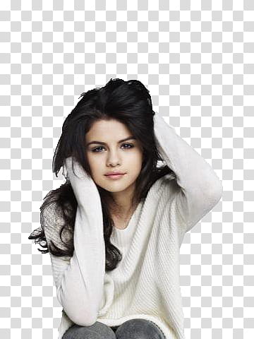 O Selena Gomez, Selena Gomez holding his hair transparent background PNG clipart O Selena Gomez, Selena Gomez holding his hair transparent background PNG clipart