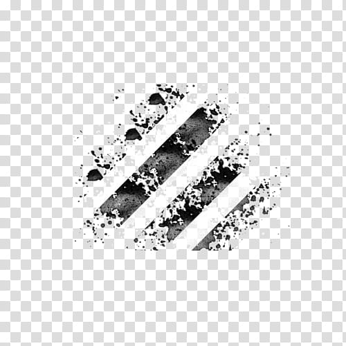 Splatter Pattern S, black and white stripe transparent background PNG clipart