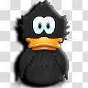 Adium Colored , black duck transparent background PNG clipart