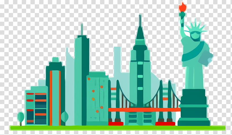 New York City, Silhouette, Landmark, Green, Skyline, Human Settlement, Skyscraper, Metropolitan Area transparent background PNG clipart