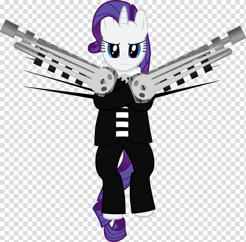 Rarity as Death the Kid, My Little Pony character illustration transparent background PNG clipart