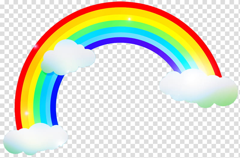 Unicornios Y Arcoiris, rainbow on clouds art transparent background PNG clipart