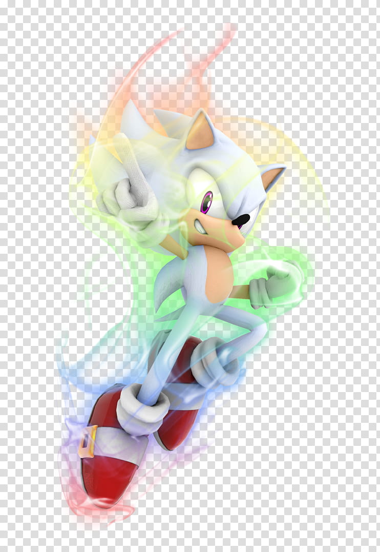 Hyper Sonic transparent background PNG clipart