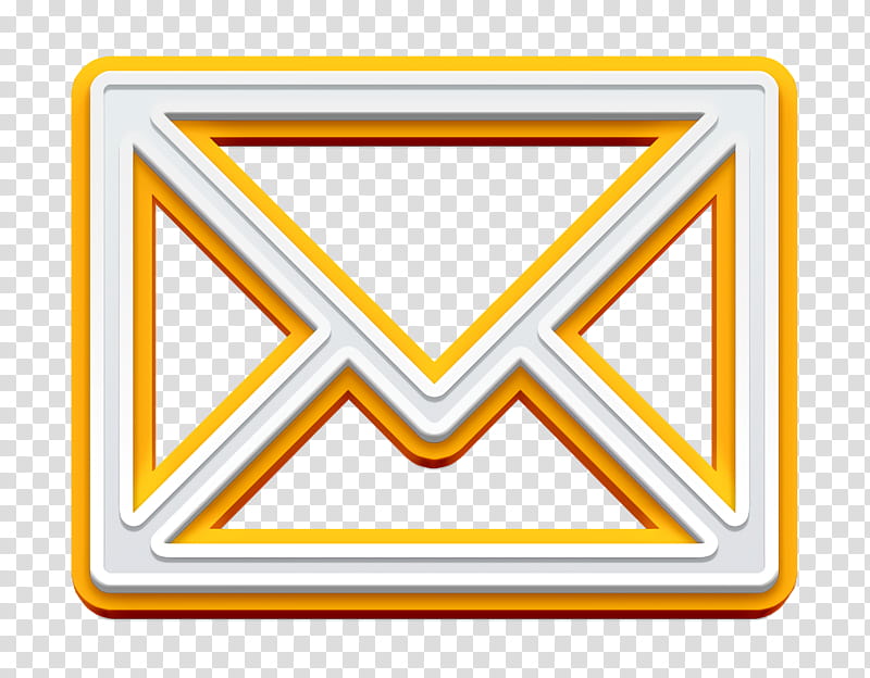 app icon basic icon interface icon, Mail Icon, Ui Icon, Ux Icon, Yellow, Line, Logo, Rectangle transparent background PNG clipart